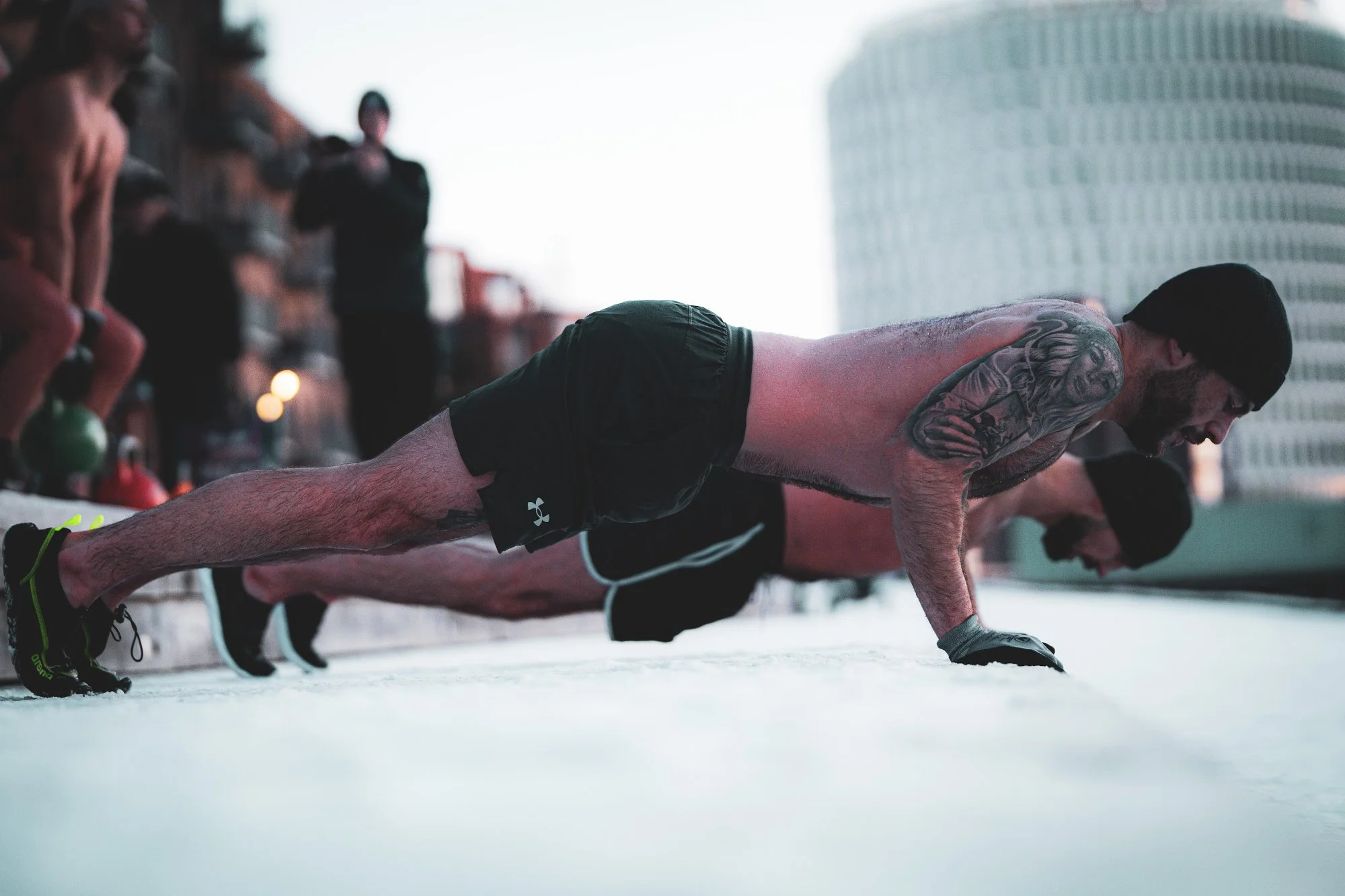 ICE.WOD armstrækninger på kajen