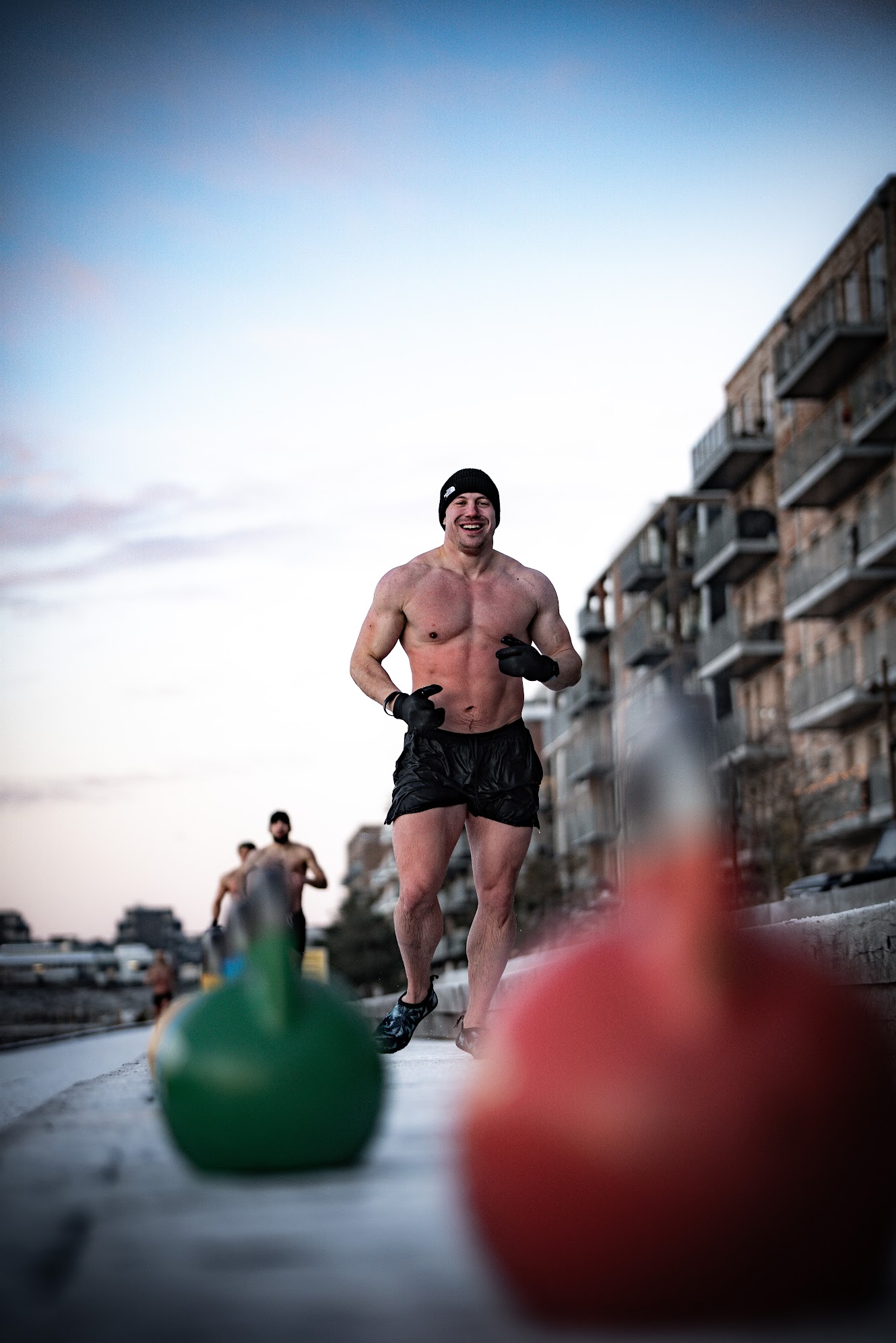 Rasmus Kristensen med kettlebells